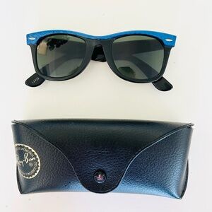 Rare Vintage Rayban Wayfarer with Electric Blue